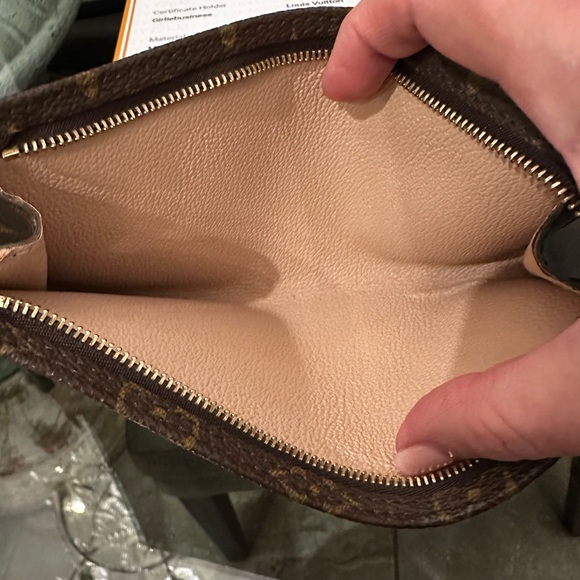 Authentic Louis Vuitton Brown Monogram Pochette Cert. Of Authenticity - Picture 7 of 12